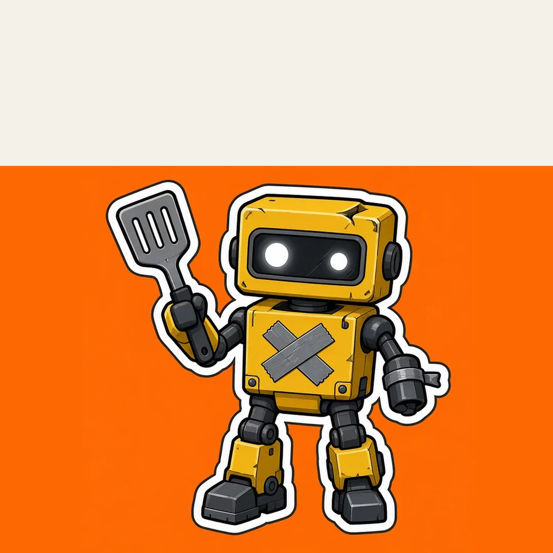 Subprime Robot waving a spatula